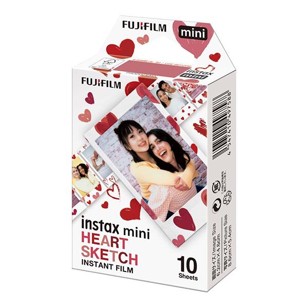 チェキ フィルム instax mini 1P HEART SKETCH ハートスケッチ