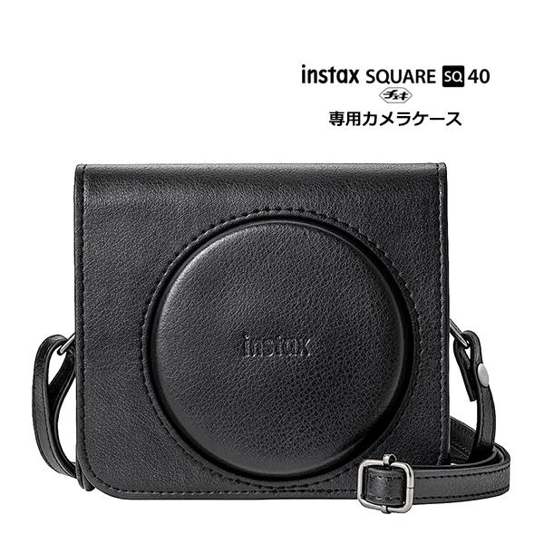 チェキ チェキスクエア instax SQUARE SQ40用 カメラケース ブラック
