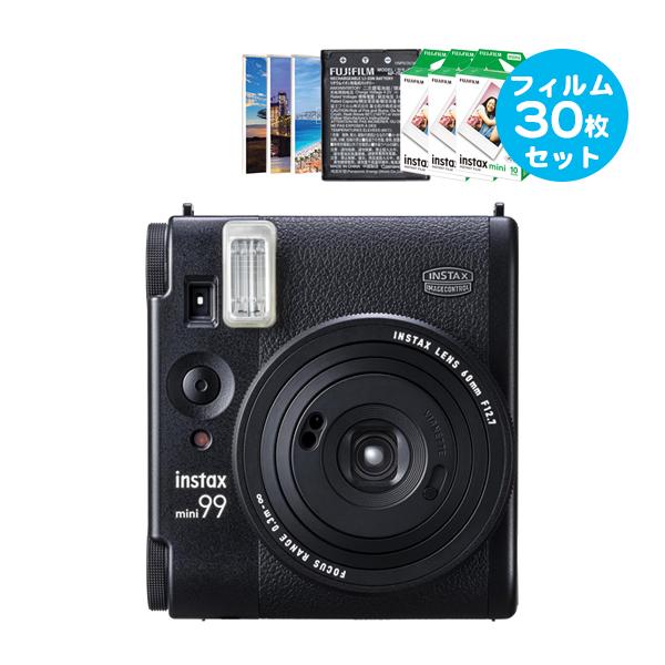 チェキ instax mini 99 ブラック 本体&フイルム30枚&予備 チェキ instax mini 99 ブラック 本体&フイルム30枚&予備