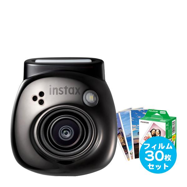 チェキ INSTAX Pal ジェムブラック＆フイルム30枚＆プチカードファイル