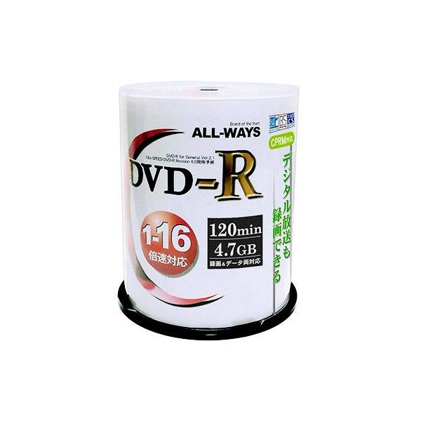 DVD-R 1-16�{�� CPRM�Ή� 100���� �X�s���h���P�[�X ACPR16X100PW