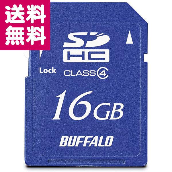 BUFFALO Class4Ή SDHCJ[h 16GB RSDC-S16GC4B 䂤pPbg 