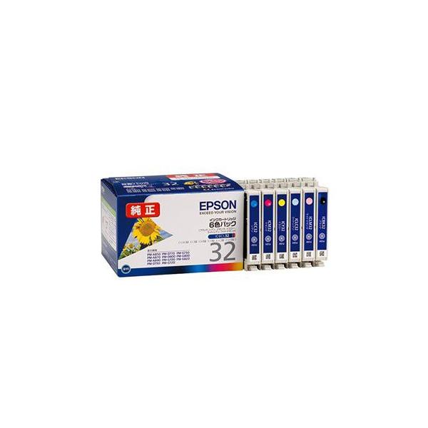 エプソン（EPSON） 純正インクカートリッジ IC32 6色パック IC6CL32 受