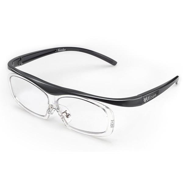 YUI Loupe （ユイルーペ）メガネ型拡大鏡 レギュラーサイズ 倍率1.6倍 KTL-5101R GR グレー ケンコー・トキナー