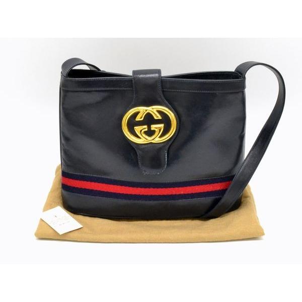 本物 GUCCI グッチ オールドグッチ ヴィンテージ ワンショルダーバッグ 