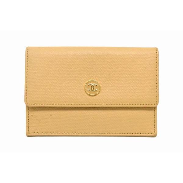 本物 CHANEL シャネル CC COCO ココマーク ココボタン コインケース 