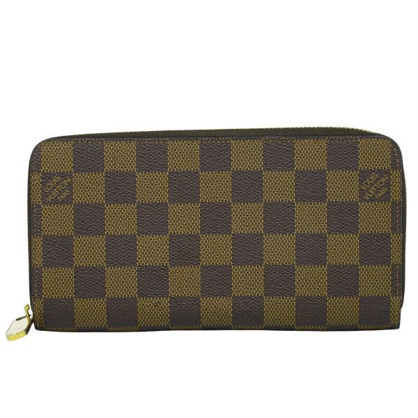 ルイヴィトン ジッピーウォレット ダミエ ブラウン ラウンド 長財布 エベヌ LOUIS VUITTON（ルイ・ヴィトン） 本物 LOUIS VUITTON LV ジッピー