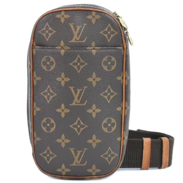 店舗購入　美品　ルイヴィトン　ポシェットガンジュ　モノグラム　ボディバッグ LOUIS VUITTON（ルイ・ヴィトン） 本物 LOUIS VUITTON LV ポシェット