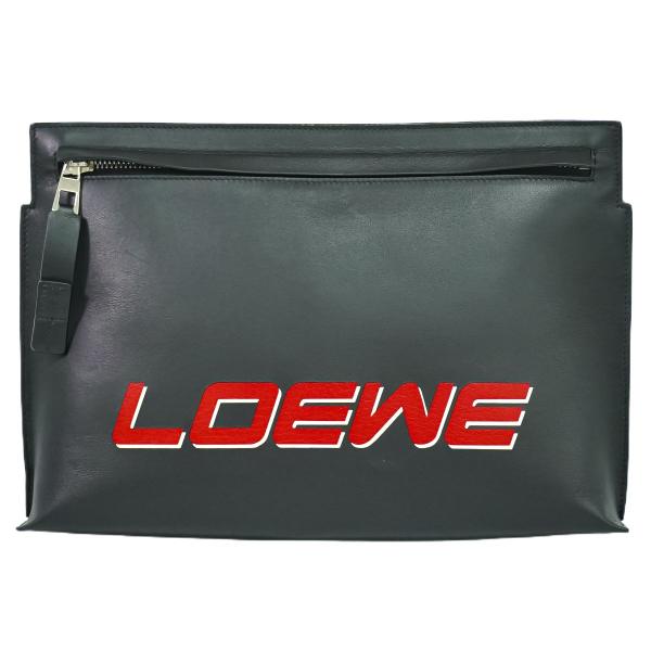 本物 ロエベ LOEWE ロゴ Tポーチ クラッチバッグ セカンドバッグ