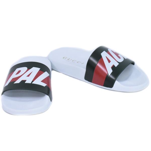GUCCI（グッチ） 本物 × パレス PALACE ロゴ シェリーライン サンダル