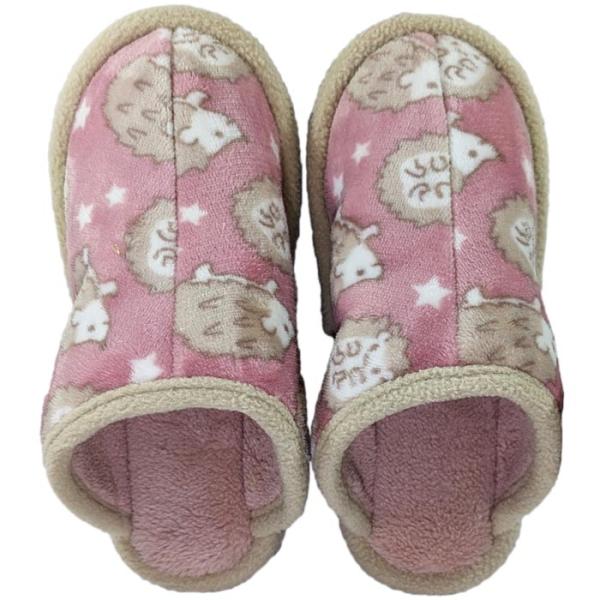 スリッパ あったか ボア はりねずみ ピンク Mサイズ 室内履き ルームシューズ 冬用 かわいい モコモコ ポイント利用 ポイント 消化
