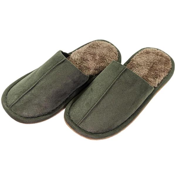 スリッパ 洗える チャールス Lサイズ モスグリーン【サイズ】Lサイズ（外寸/約29cm　内寸/約27cm）【適応サイズ】26.5cm位まで【材　質】ポリエステル【カラーバリエーション】ネイビー／モスグリーン【発送サイズ】小型商品　何足お買...
