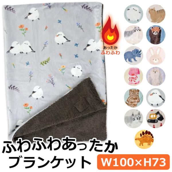 【フレンズヒル】より手描きタッチがかわいいブランケットの登場です！ふわふわで気持ちのいい肌ざわりの裏起毛あったかひざ掛け。W100×H73cmと大人でもキッズでも丁度良いサイズ感です。ふわふわ優しいお花やフルーツ、アニマル、食べ物シリーズな...