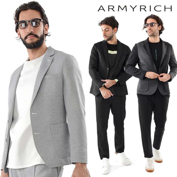 ARMYRICH 快適ストレッチメッシュ素材 Feelloose 2Bテーラードスーツ