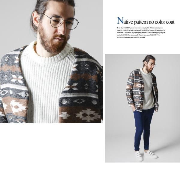 コート メンズ 秋冬 秋服 ノーカラー ネイティブ柄 コーディガン アウター ネイビー Slowgan スローガン S Xl Buyee Buyee 日本の通販商品 オークションの代理入札 代理購入