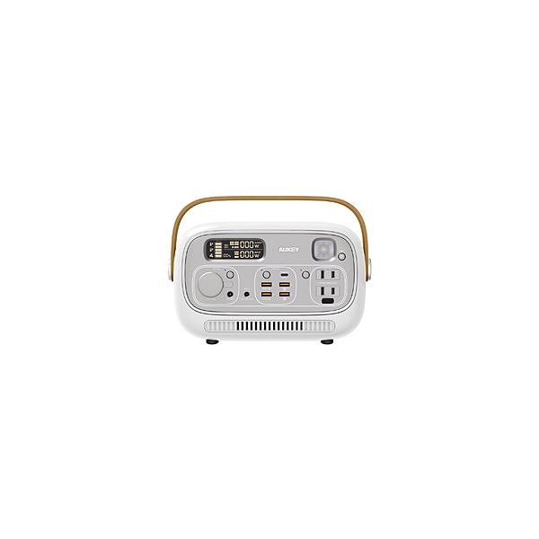 AUKEY ポータブル電源 [297Wh /9出力 /USB Power Delivery /AC・DC・USB-C充電・ソーラー(別売)] PowerStudio 300 ホワイト PS-RE03-WT