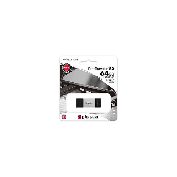 Kingston USB DataTraveler 80(Chrome/Mac/Windows)  KF-U2M64-7I m64GB /USB TypeC /USB3.2 /Lbvn y864z