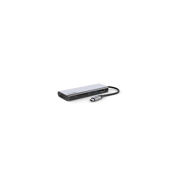 他サイト： ［USB-C オス→メス カードスロットｘ2 / HDMI /φ3.5mm / USB-Aｘ2 / USB-C］ USB PD対応 100W ドッキングステーション AVC009btSGYの商品画像