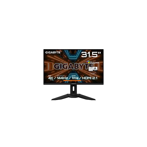 GIGABYTE ギガバイト 4Kゲーミングモニター 31.5型 M32U GIGABYTE、モニターアーム採用の31.5型4Kゲーミングモニター
