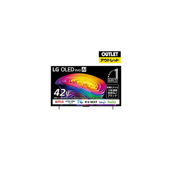 LG(エルジー) 有機ELテレビ OLED42C6PJA [42V型 /Bluetooth対応 /4K対応 /BS・CS 4Kチューナー内蔵 /YouTube対応]【外箱不良品】 【お届け日時指定不可】