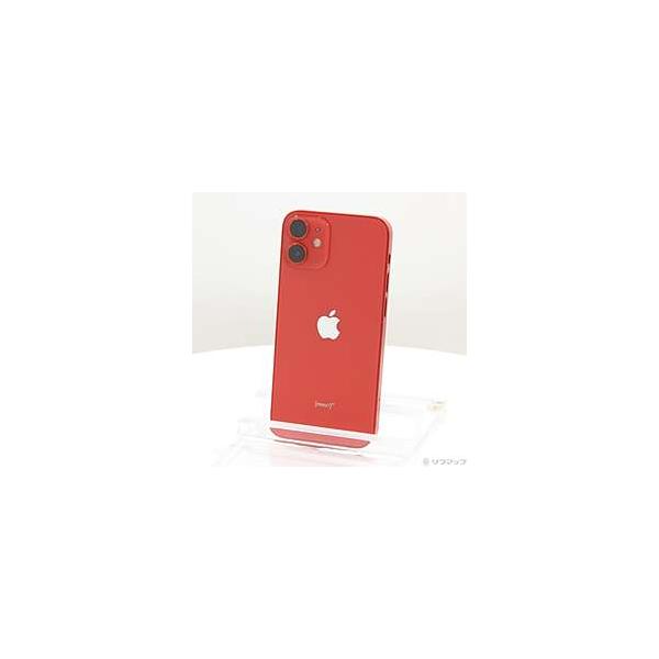 【中古】Apple SoftBank 【SIMロック解除済み】 iPhone 12 mini 64GB (PRODUCT)RED MGAE3J/A【広島】保証期間１ヶ月【ランクB】