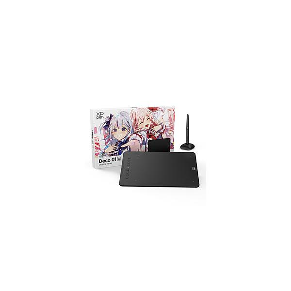 Deco 01 V2 2023年イラストコンテスト最優秀賞パッケージデザイン 10x6.25インチ 有線 ペンタブレット（製品保証18か月）