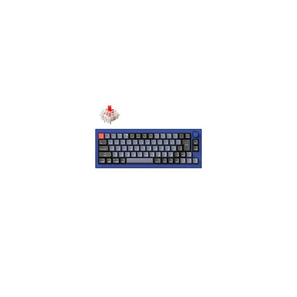 〔中古〕キークロン  〔展示品〕 Keychron Q2 Q2-O1-JIS 赤軸／ネイビーブルー／日本語配列 箱破損品