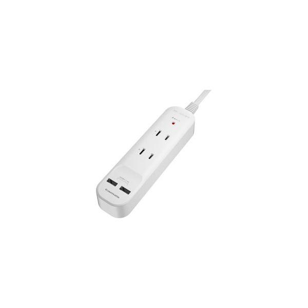 �����d�q�H�� AC�^�b�v��USB 2+2 3.0m  �z���C�g TSK84U30W �m3.0m /2�� /�X�C�b�`�� /2�|�[�g�n