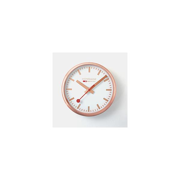 MONDAINE 掛け時計 ウォールクロック 25cm コッパー A990.CLOCK.18SBK