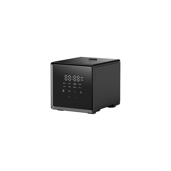 ヤマゼン マイコン炊飯器 2合炊き キューブ型  ブラック NEJS-025CM-B ［2合 /マイコン］
