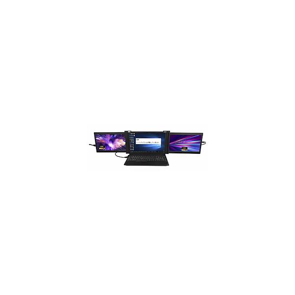 アペックス USB-C接続 2画面PCモニター Aqual ブラック AXD116M
