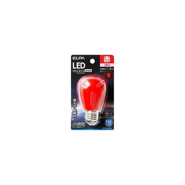 ELPA LED�����d�� �uLED�G���p�{�[��mini�v�i�T�C�����`�E1.4W�^�ԐF�E����E26�j�@LDS1R-G-G904