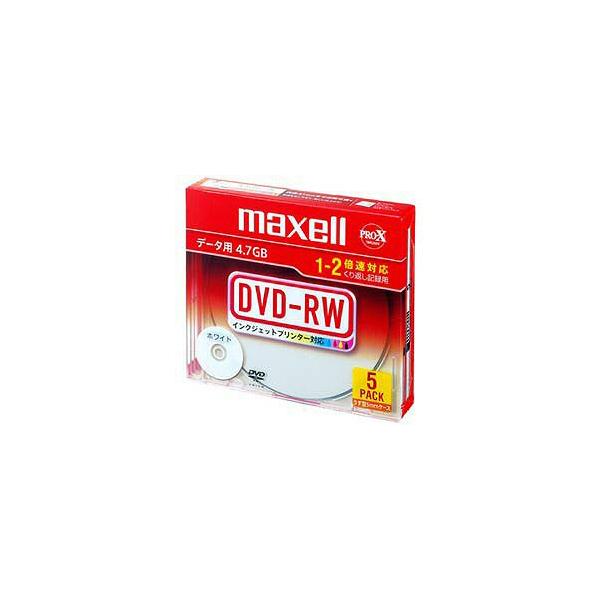 maxell 1-2{Ή f[^pDVD-RWfBA i4.7GBE5j DRW47PWB.S1P5SA