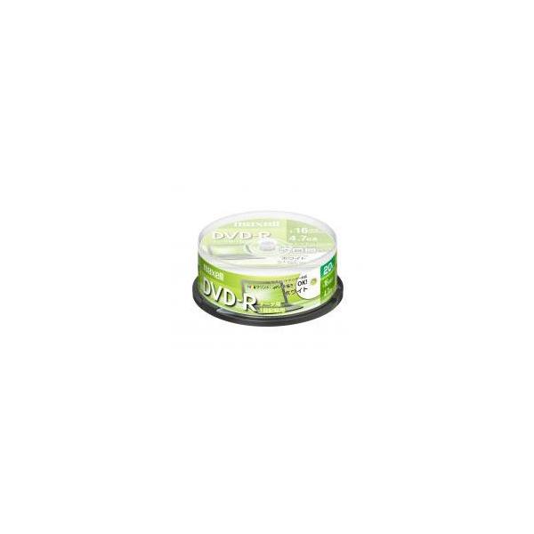 maxell �f�[�^�p DVD-R 1-16�{���Ή� �C���N�W�F�b�g�v�����^�[�Ή� �Ђ�т�z���C�g���[�x�� 4.7GB �X�s���h���P�[�X 20��