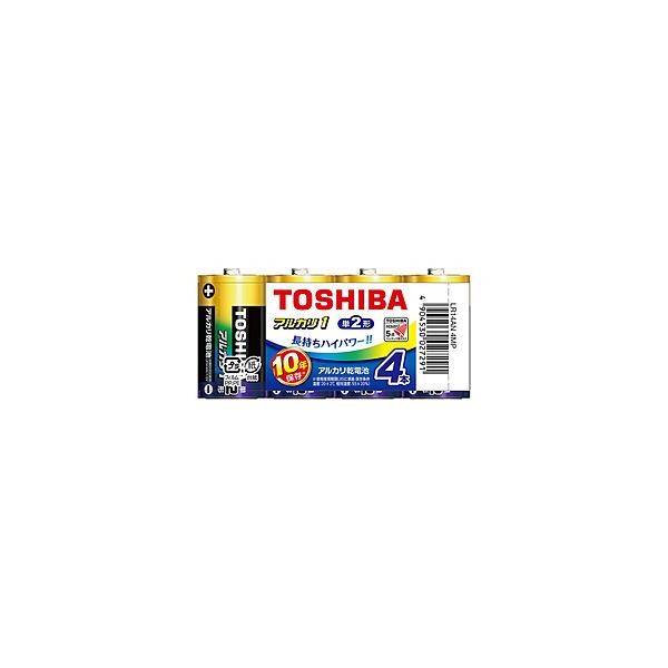 TOSHIBA(東芝) 【単二形】4本　アルカリ乾電池「アルカリ1」　LR14AN 4MP