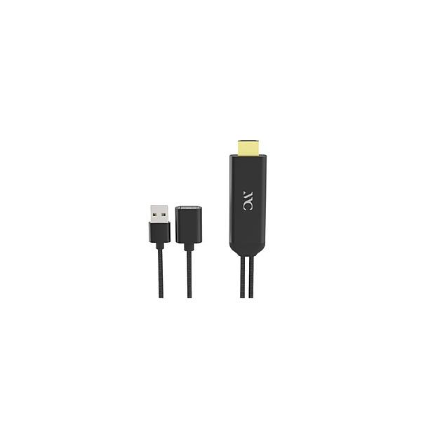�J�V���� USB-A���X �� HDMI�{USB-A�I�X(���d�p)�P�[�u�� [�f�� /3m] iPhone/iPad�p �u���b�N KD-224