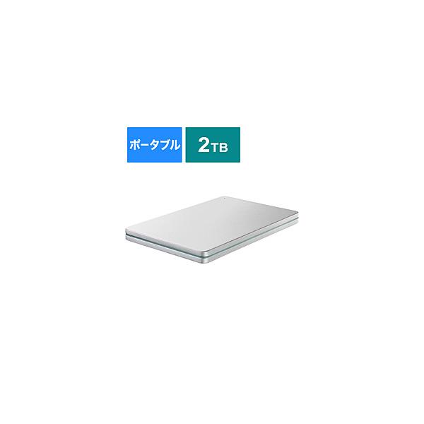 他サイト： IO DATA(アイオーデータ) HDPX-UTSC2S 外付けHDD USB-C＋USB-A接続 「カクうす アルミボディ」Windows 11対応 シルバーｘグリーン ［2TB /ポータブル型］の商品画像