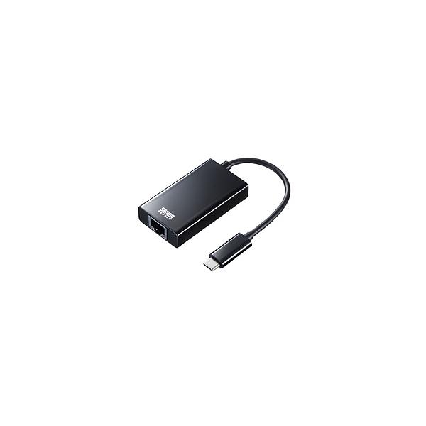 SANWA SUPPLY(TTvC) LANϊA_v^ [USB-C IXX LAN /USB-A] 1GbpsΉ(Windows11Ή/Mac) ubN USB-CVLAN4BKN