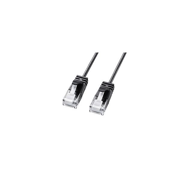 SANWA SUPPLY(�T�����T�v���C) LAN�P�[�u��  �u���b�N KB-SL6A-02BK �m2m /�J�e�S���[6A /�X�^���_�[�h�n