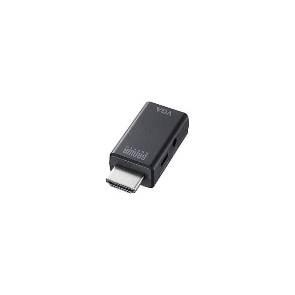 SANWA SUPPLY(�T�����T�v���C) �f���ϊ��A�_�v�^ [HDMI �I�X�����X VGA] micro USB���X���d /��3.5mm   AD-HD25VGA �mHDMI��VGA�n ���i�摜