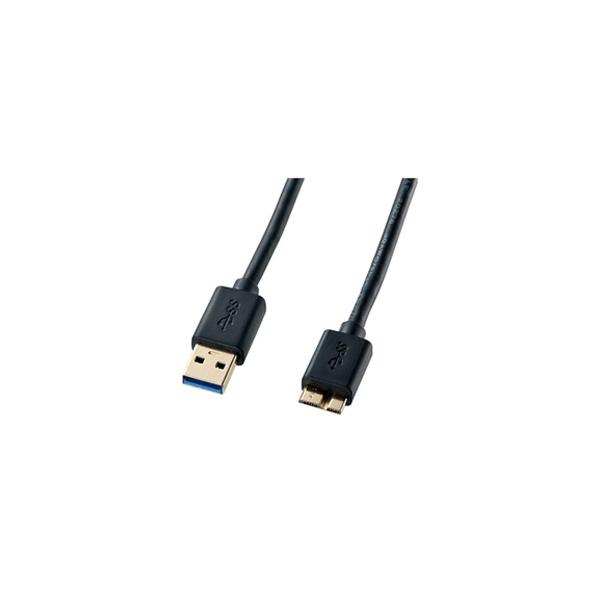 SANWA SUPPLY(TTvC) 0.5m USB3.0P[uyAźymicroBziubNj@KU30-AMC05BK