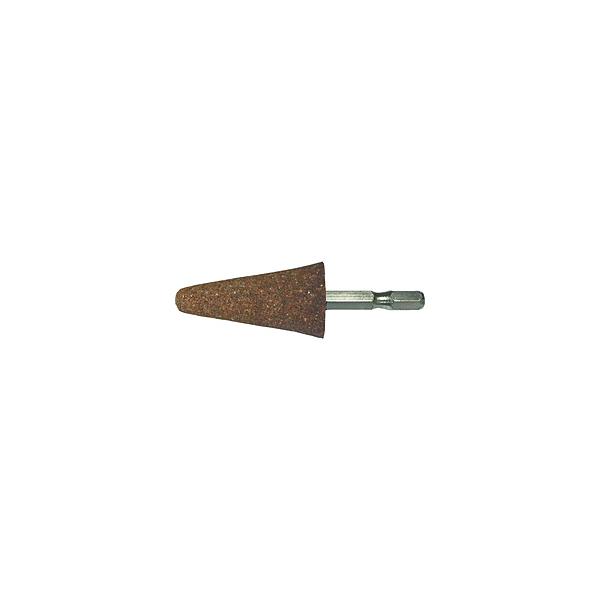 他サイト： イチネンミツトモ ＲＥＬＩＥＦ　六角軸　軸付砥石　金属用（ＷＡ）　傘型　φ２５×５０ｍｍ   27807の商品画像
