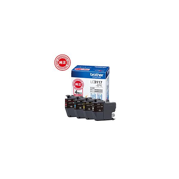 brother(ブラザー) 【純正】 LC3117-4PK 【ブラザー純正】 インクカートリッジ 4色パック