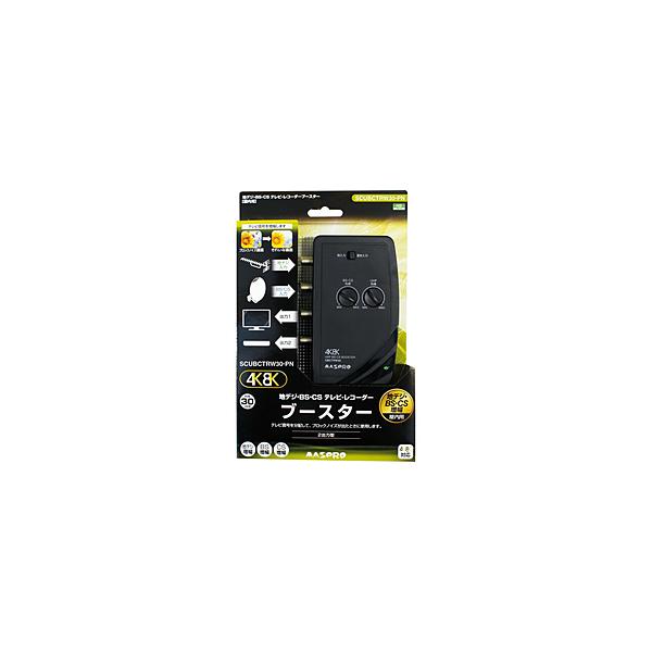 [Release date: February 28, 2023]テレビ信号を分配して、ブロックノイズが出たときにテレビ近くで増幅できるブースターです。