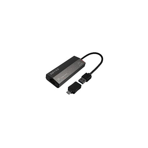 BUFFALO(obt@[) LANϊA_v^ [USB-C{USB-A IXX LAN] 2.5GbpsΉ(Mac/Windows11Ή)  LUA-U3-A2G/C
