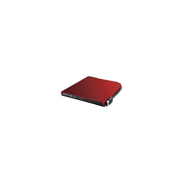 BUFFALO(バッファロー) ポータブルブルーレイドライブ (Chrome/Mac/Windows11対応) レッド BRXL-PTV6U3-RDB ［USB-A］