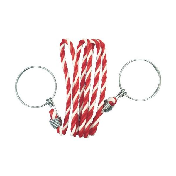トラスコ中山 ＴＲＵＳＣＯ　コーン用ロープ　標識　赤×白　１２ｍｍＸ２ｍ