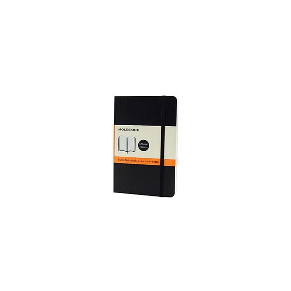 MOLESKINE �m�[�g�u�b�N �\�t�g�J�o�[ Pocket �N���V�b�N �u���b�N QP611 �m���r���n