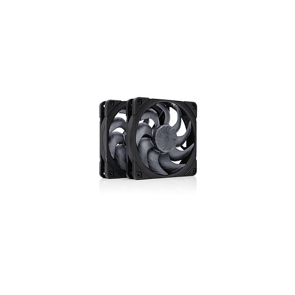 NOCTUA ケースファンx2 [120mm /1800RPM] chromax.black NF-A12X25-G2
