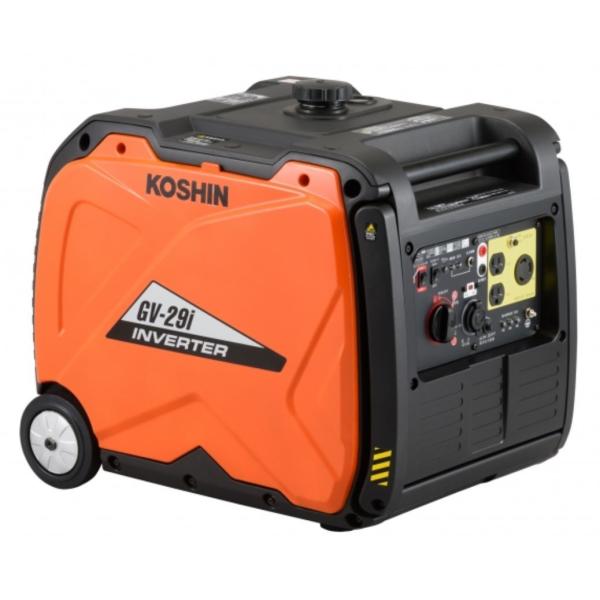 大人気のGV-28iの上位機種が新発売（GV-28iも、もちろん販売中）内部に頑丈なフレームを入れ耐久性大幅UP定格出力UP　2.8kvaから2.9kvaリコイル引き力が従来品に比べて半減で始動性の大幅UP　機種 GV-29i（新発売 Ｙ−...